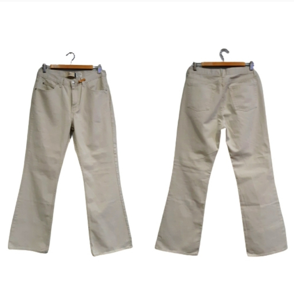 Gap High Waisted Flare Tan Denim Jeans Sz 10